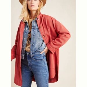Anthropologie Button Up Shirt Jacket - Small